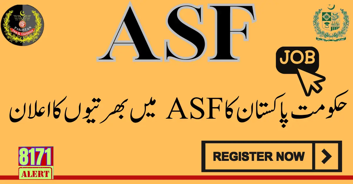 ASF Jobs 2024 Apply Online And Past Papers Complete Details