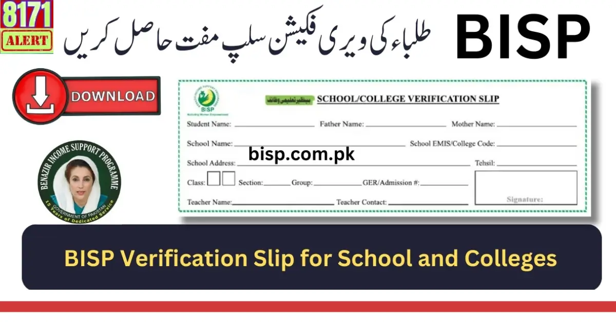 BISP Student Verification Resume